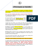 Causas e Prevenção ao Suicídio