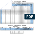 Grade sheet L.5 NIEL