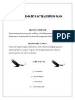 Math Intervention Plan Primary School level