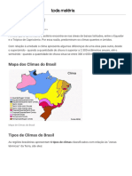 Climas do Brasil - Toda Matéria