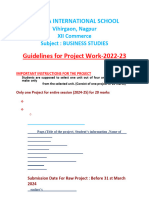 Project Guidelines for BST - 2024