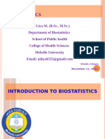 1. Introduction to Biostatistics