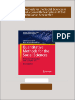 PDF Quantitative Methods for the Social Sciences A Practical Introduction with Examples in R 2nd Edition Daniel Stockemer download