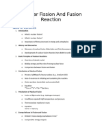 Nuclear Fission And Fusion Reaction