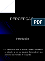 PERCEPÇÃO