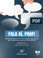 Fala aí Prof: Experiências em Formação Docente em Ciências Sociais na UERN