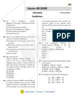 Equilibrium _ Practice Sheet __ Arjuna JEE 2.0 2025