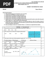 CLASS X MATHS (BASIC) QP 2023-24 (KVS, DELHI)