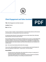 Job Description_Client Engagement and Sales Assistant 