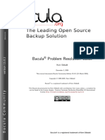 Bacula problem resolution guide