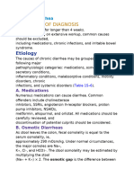 Chronic Diarrhea.CURRENT