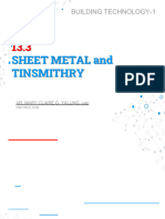 BT1- 13.3 Sheet Metal and Tinsmithry