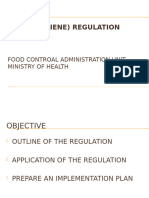 FOOD HYGIENE REGULATION