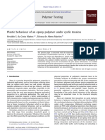 Plastic Behaviour of an Epoxy Polymer Under Cyclic Tension