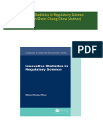 Innovative Statistics in Regulatory Science 1st Edition Shein-Chung Chow (Author) 2024 scribd download