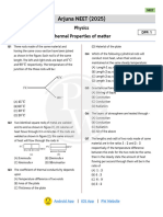 Thermal Properties of Matter  _ DPP 01 (Of Lecture 06) __ Arjuna NEET 2025