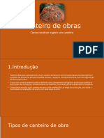 Canteiro de Obras.pptx. Slide Do Venusto Tchissuequeno