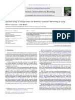 Optimal sizing of storage tanks for domestic rainwater harvesting in Sicily