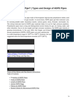 What is HDPE Pipe