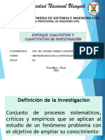 Enfoque Cuantitativo y Cualitativo de Investigación