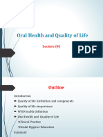 Lecture 4- Oral Health and Quality of Life