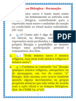 A Música Litúrgica Formação