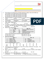 16. Solutions & Colligative Properties Work Sheet for Iit Revision