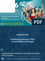 Subdomínio D2 - A Revolução Francesa de 1789 e Os Seus Reflexos Em Portugal