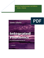 Integrated Photonics Fundamentals 1st Edition Ginés  Lifante download pdf