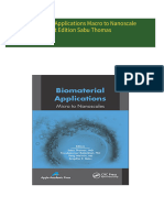 Get Biomaterial Applications Macro to Nanoscale 1st Edition Sabu Thomas free all chapters