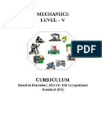 L-V Mechaniics curriculum