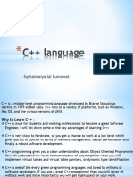 C++ Language Notes