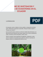 Informe de Invetigacion y Analisis de Ecosistemas en El Ecuador