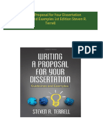 Get Writing a Proposal for Your Dissertation Guidelines and Examples 1st Edition Steven R. Terrell PDF ebook with Full Chapters Now