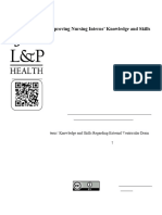 Effect of Video vs. Lecture/Demonstration in Improving Nursing Interns’ Knowledge and Skills Regarding External Ventricular Drain (EVD): A Quasi-Experimental Study