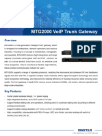 MTG2000 VoIP Trunk Gateway Datasheet