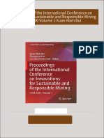 Proceedings of the International Conference on Innovations for Sustainable and Responsible Mining ISRM 2020 Volume 1 Xuan-Nam Bui download pdf