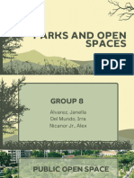 Group 8 - Parks and Open Spaces