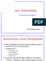 Dynamic scheduling - Scoreboard technique