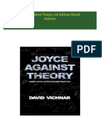 Download Joyce Against Theory 1st Edition David Vichnar ebook All Chapters PDF