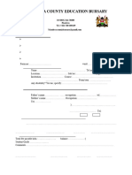 BURSARY FORM - county