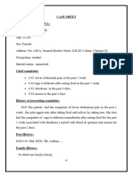 ibd case sheet