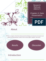 Chapter 4  Data presentation