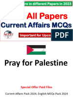 2023 All Papers Current Affairs MCQs