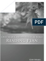 One Year Chronological Bible Reading Plan