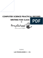 Cs Lab Manual Class Xii