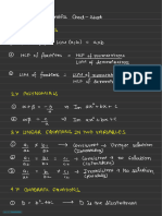 Maths Formula Cheatsheet