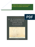 Buy ebook E E Cummings modernism and the classics each imperishable stanza 1st Edition Rosenblitt cheap price