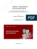 Coursera Machine Learning Specialization