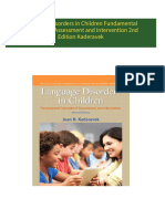 Get Language Disorders in Children Fundamental Concepts of Assessment and Intervention 2nd Edition Kaderavek free all chapters